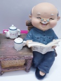 Tượng ông bà mẫu ngồi uống trà 4